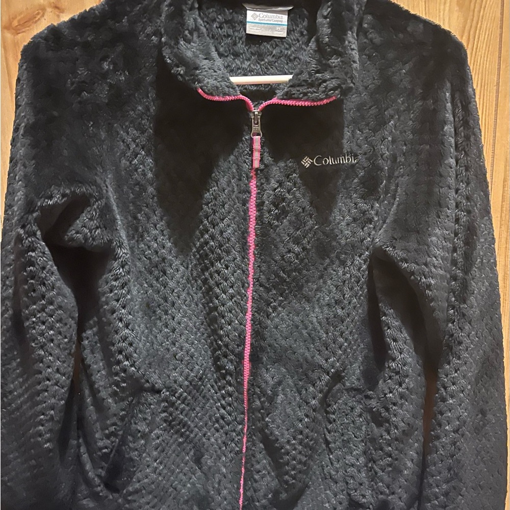 Columbia Plush Black Fleece Jacket